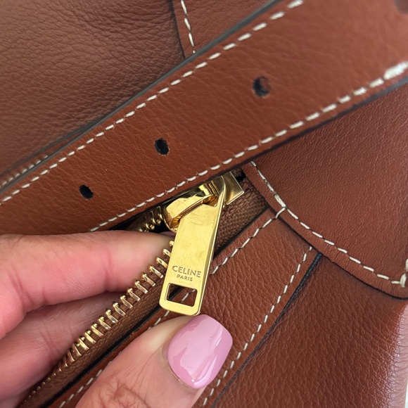 Celine Medium Romy Brown Leather Shoulder Bag - Picture 8 of 11